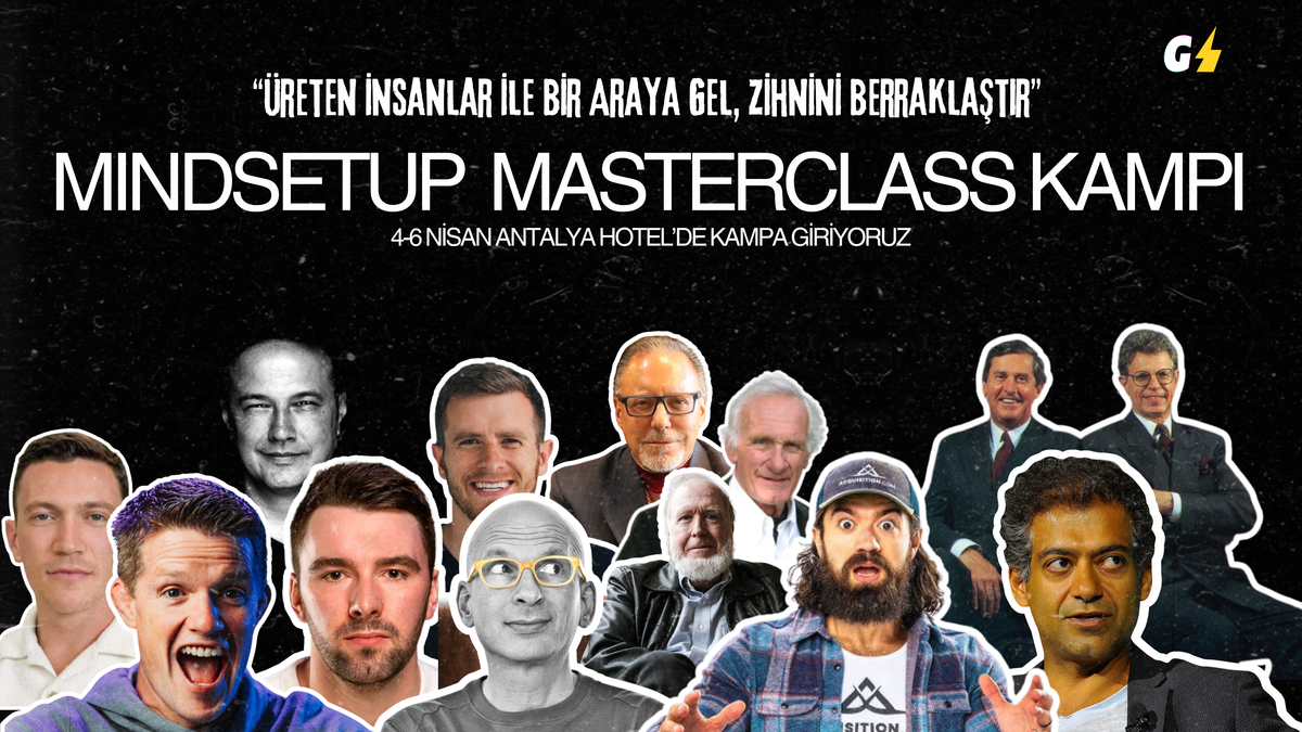 MindsetUp Masterclass Kampı Antalya'da 4-6 Nisan'da Başlıyor.